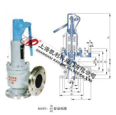 A44H、A44Y带扳手弹簧全启封闭式安全阀