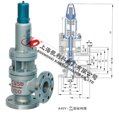 A40Y带散热器弹簧全启式安全阀