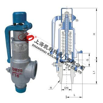 A27H、A27W、A27Y弹簧微启式外螺纹安全阀